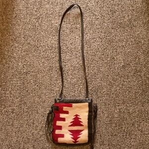 Western/Indian looking Polo purse with Indian necklace